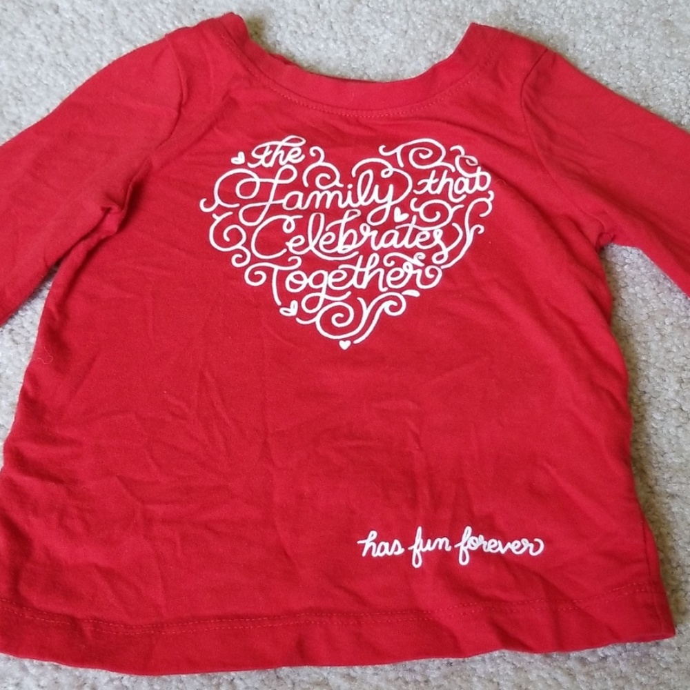Red family long sleeve shirt